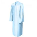 shiny-light_blue-graduation-gown